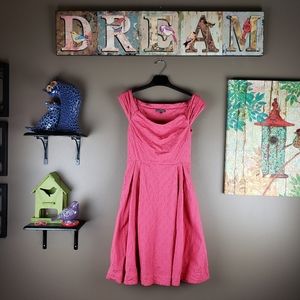 emily & fin MODCLOTH off shoulder swing DRESS